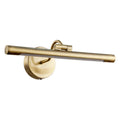 Arvo rechargeable picture light in antique brass finish with touch dimmer control