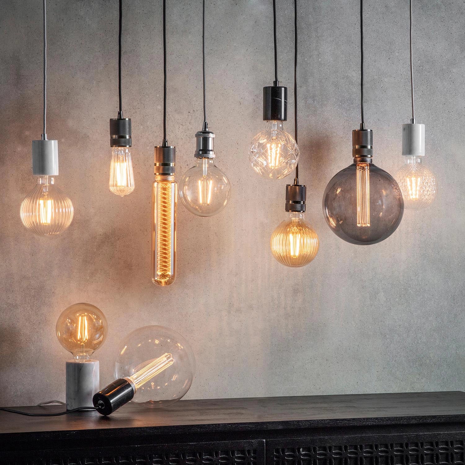 Warm 2000K LED bulb creating cosy ambient lighting in room setting