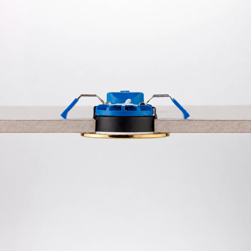 Valtari Slim Fire Rated Downlight — Polished Brass