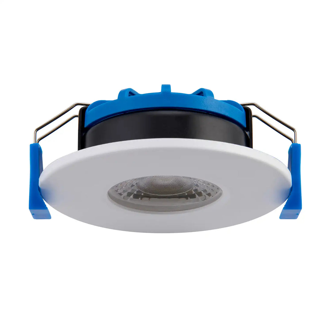 32mm ultra-slim profile fire rated downlight installed in bathroom ceiling