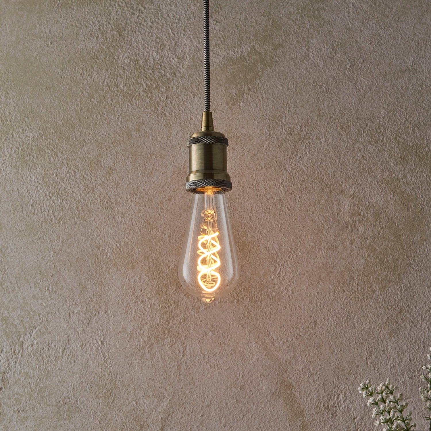 Helios Double Spiral E27 LED Bulb — Warm White, Dimmable