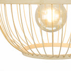 Nankin Bamboo Pendant Light — Natural Round, 45cm