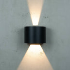 Mars Outdoor Wall Light — Matt Black, Up & Down LED