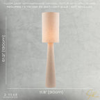 Arvid Linen Floor Lamp — Oatmeal, Fabric Drum Shade