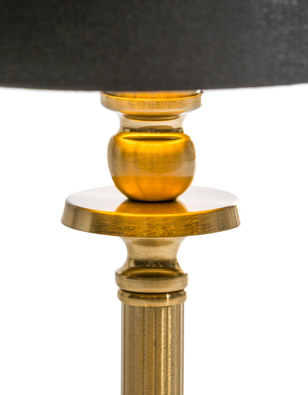 Lira Rechargeable Table Lamp — Brass, Black Shade