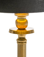 Lira Rechargeable Table Lamp — Brass, Black Shade