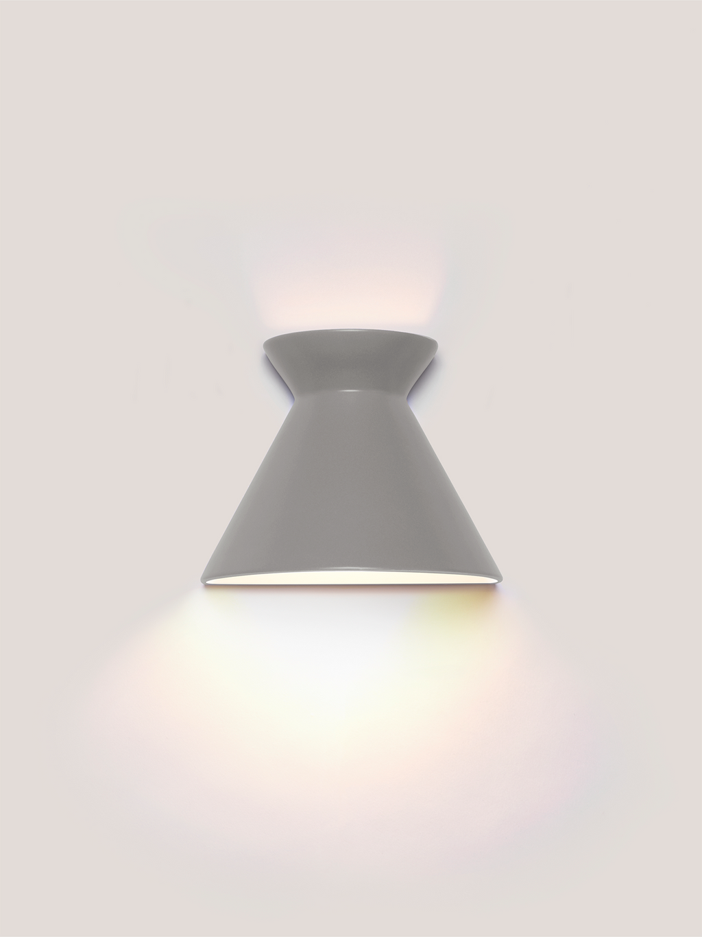 Kiro Ceramic Wall Light — Rainstorm Grey, Small
