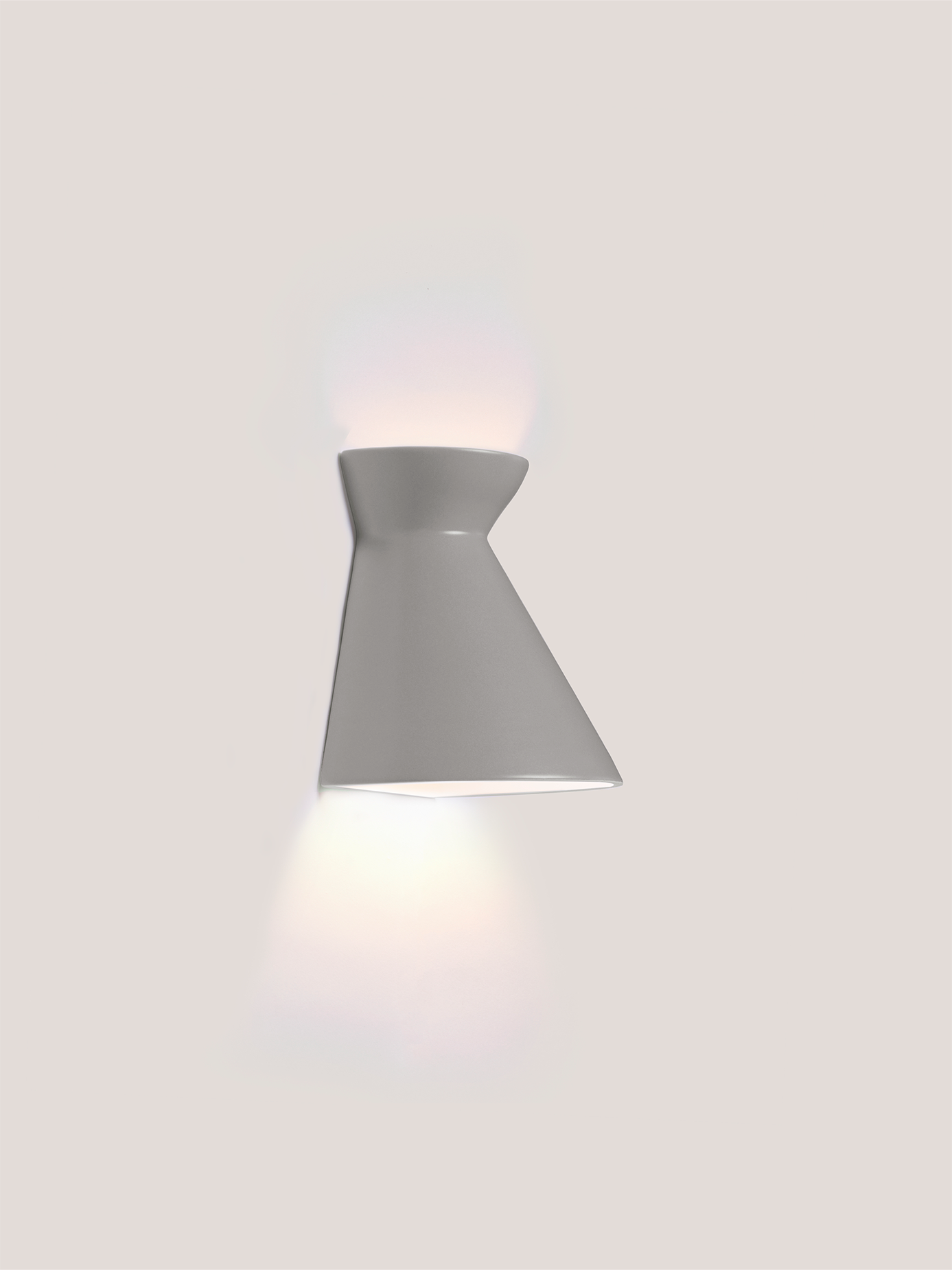 Kiro Ceramic Wall Light — Rainstorm Grey, Small