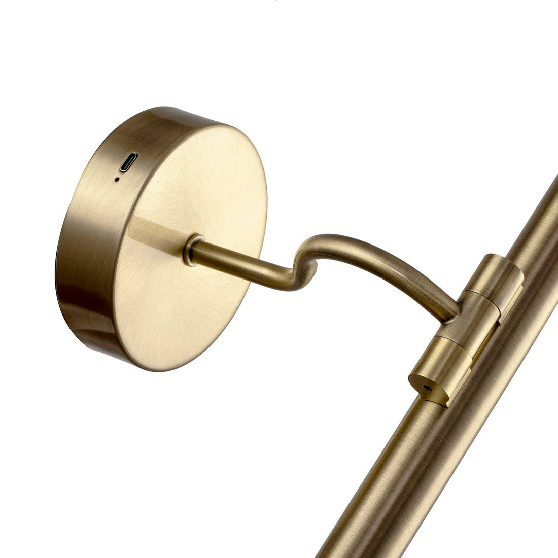 Arvo Rechargeable Picture Light — Antique Brass, Touch Dimmer detail