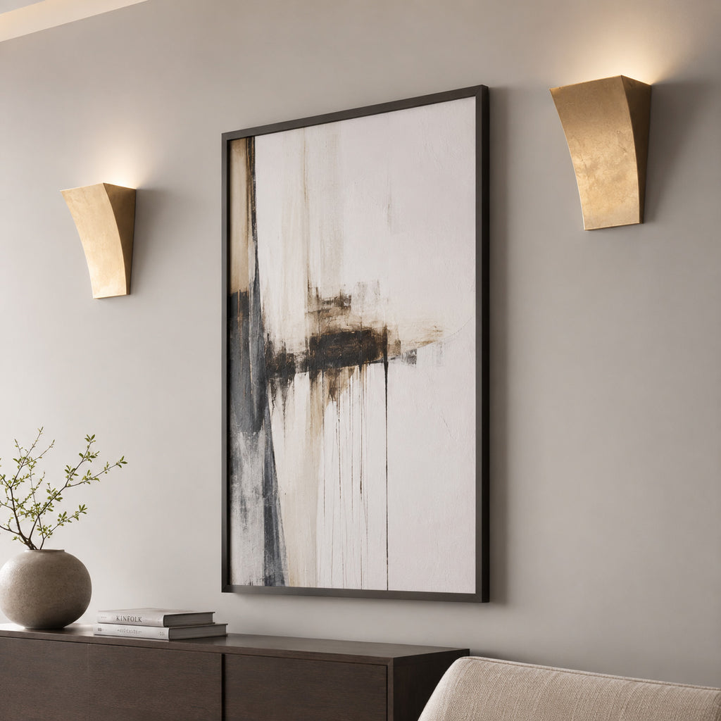 Alma Wall Light — Gold Leaf Plaster