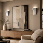 Alma Wall Light — Silver Leaf Plaster