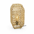 Amba Rattan Table Lamp — Natural Woven, 42cm