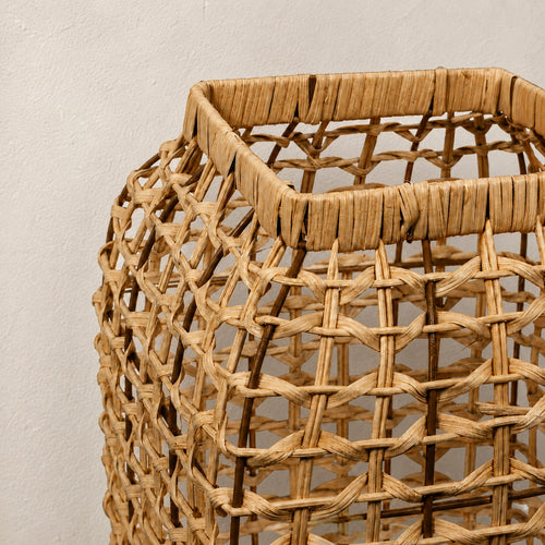 Amba Rattan Table Lamp — Natural Woven, 42cm