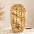 Amba Rattan Table Lamp — Natural Woven, 42cm