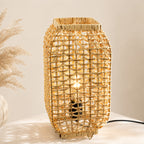 Amba Rattan Table Lamp — Natural Woven, 42cm