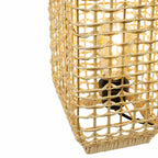 Amba Rattan Table Lamp — Natural Woven, 52cm
