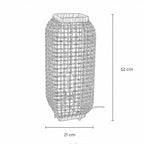 Amba Rattan Table Lamp — Natural Woven, 52cm
