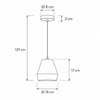 Ando Concrete Pendant Light — Natural Grey, Jar