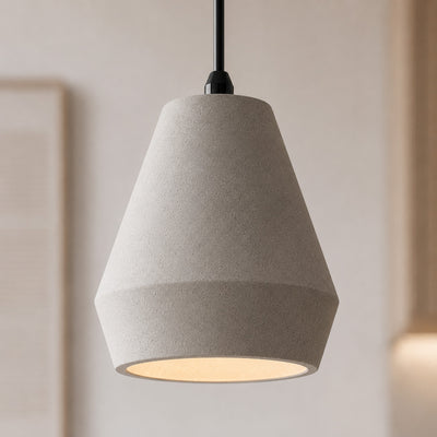 Ando Concrete Pendant Light — Natural Grey, Jar