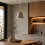 Ando Concrete Pendant Light — Natural Grey, Jar