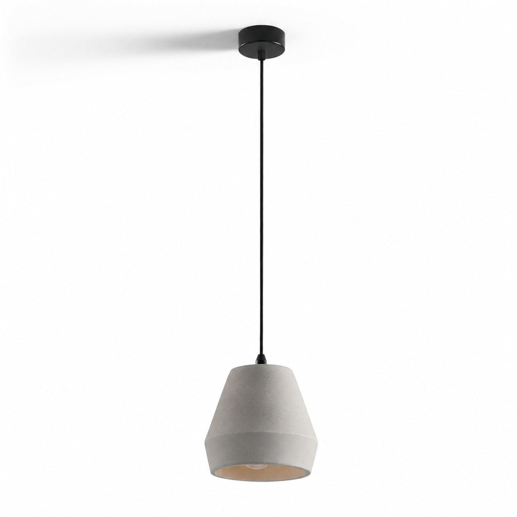 Ando Concrete Pendant Light — Natural Grey, Jar