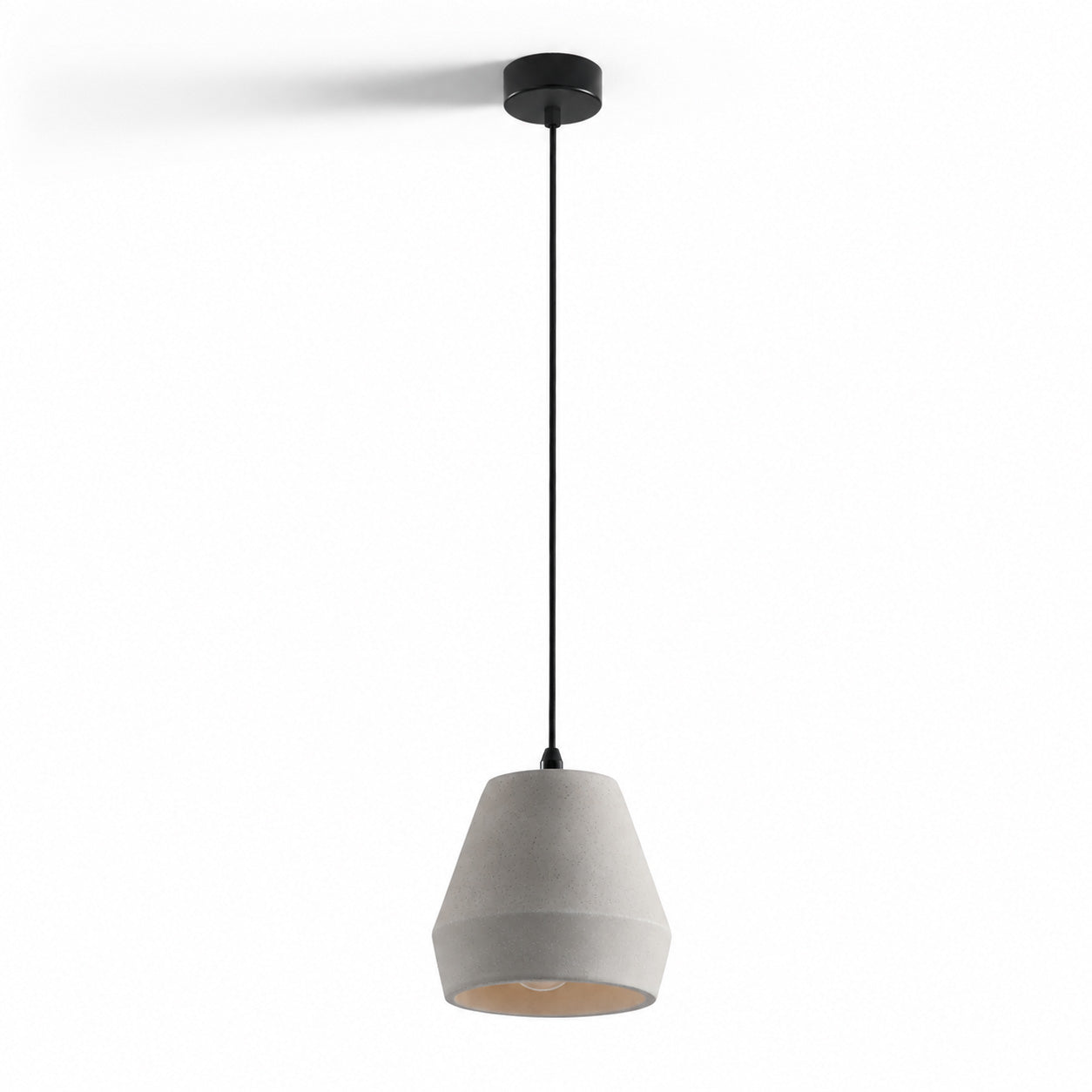 Ando Concrete Pendant Light — Natural Grey, Jar