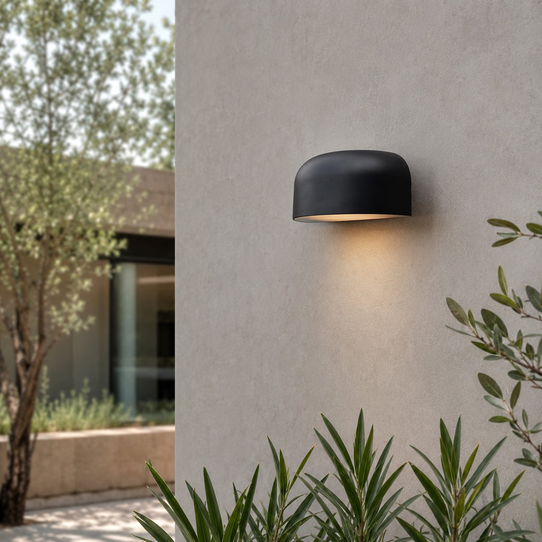 Arcus Outdoor Wall Light — Matt Black, Danish Design