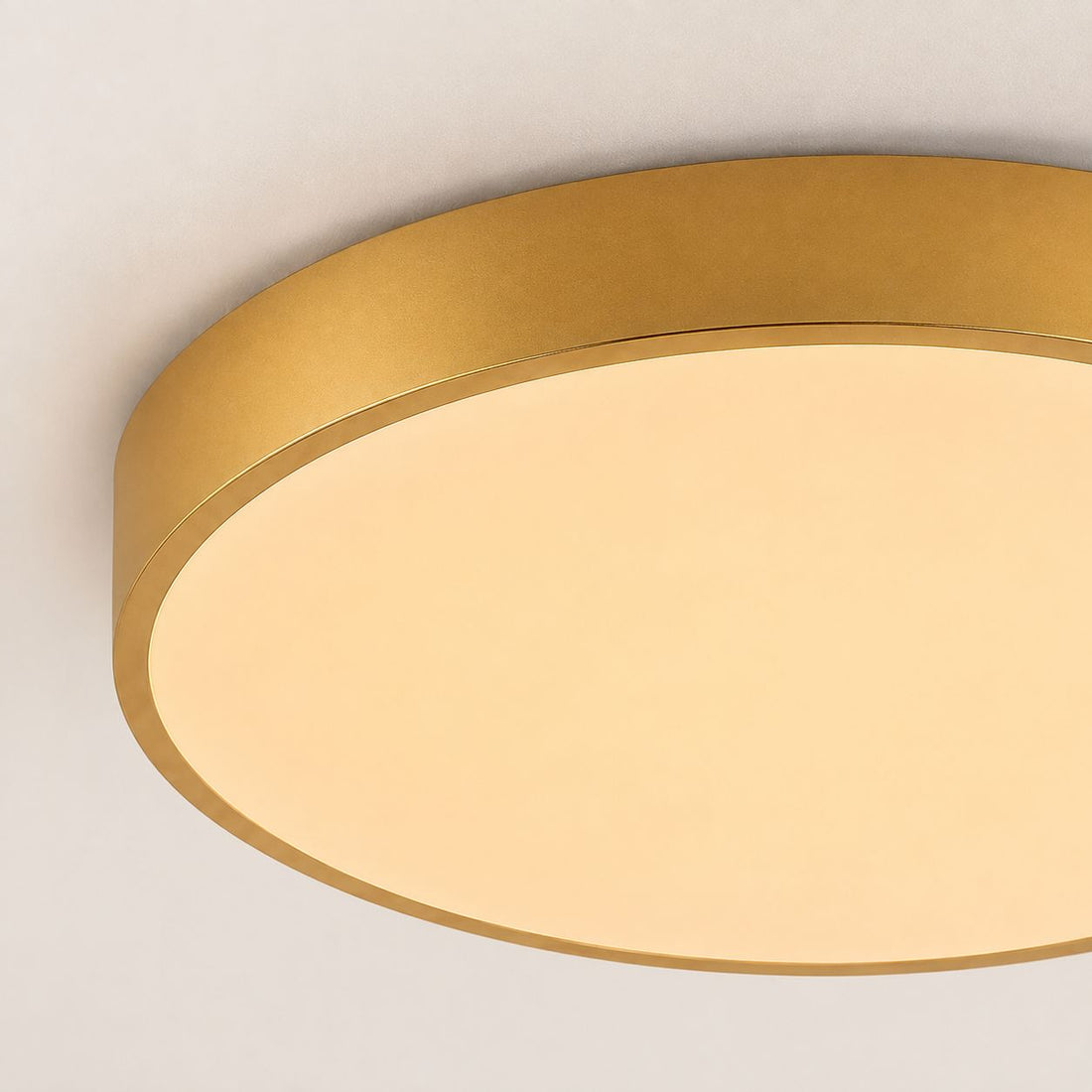 Aurelia Modern Round LED Ceiling Light — Dimmable, Gold detail