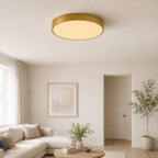 Aurelia Modern Round LED Ceiling Light — Dimmable, Gold