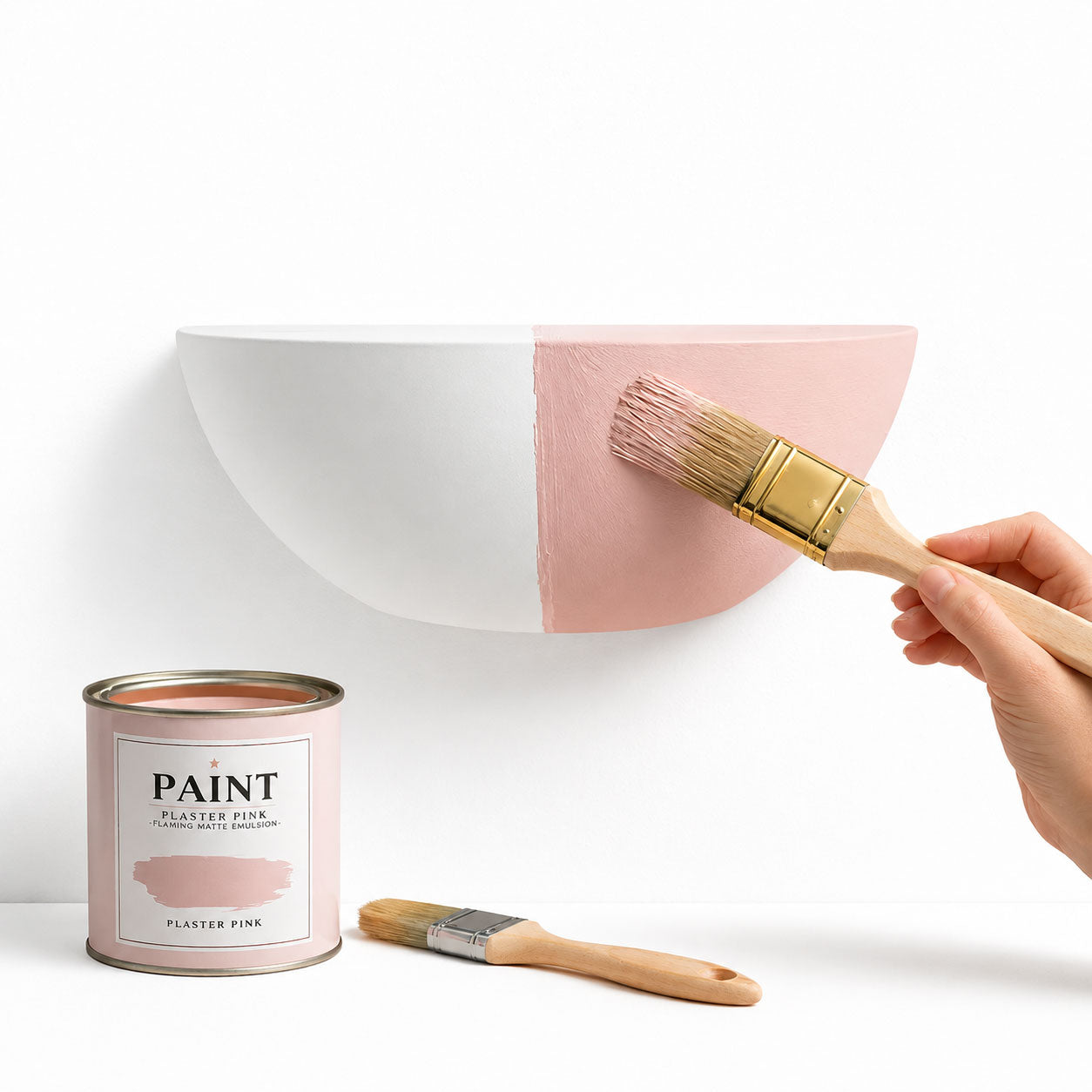 Bianca Paintable Up/Down Wall Light — Plaster, White