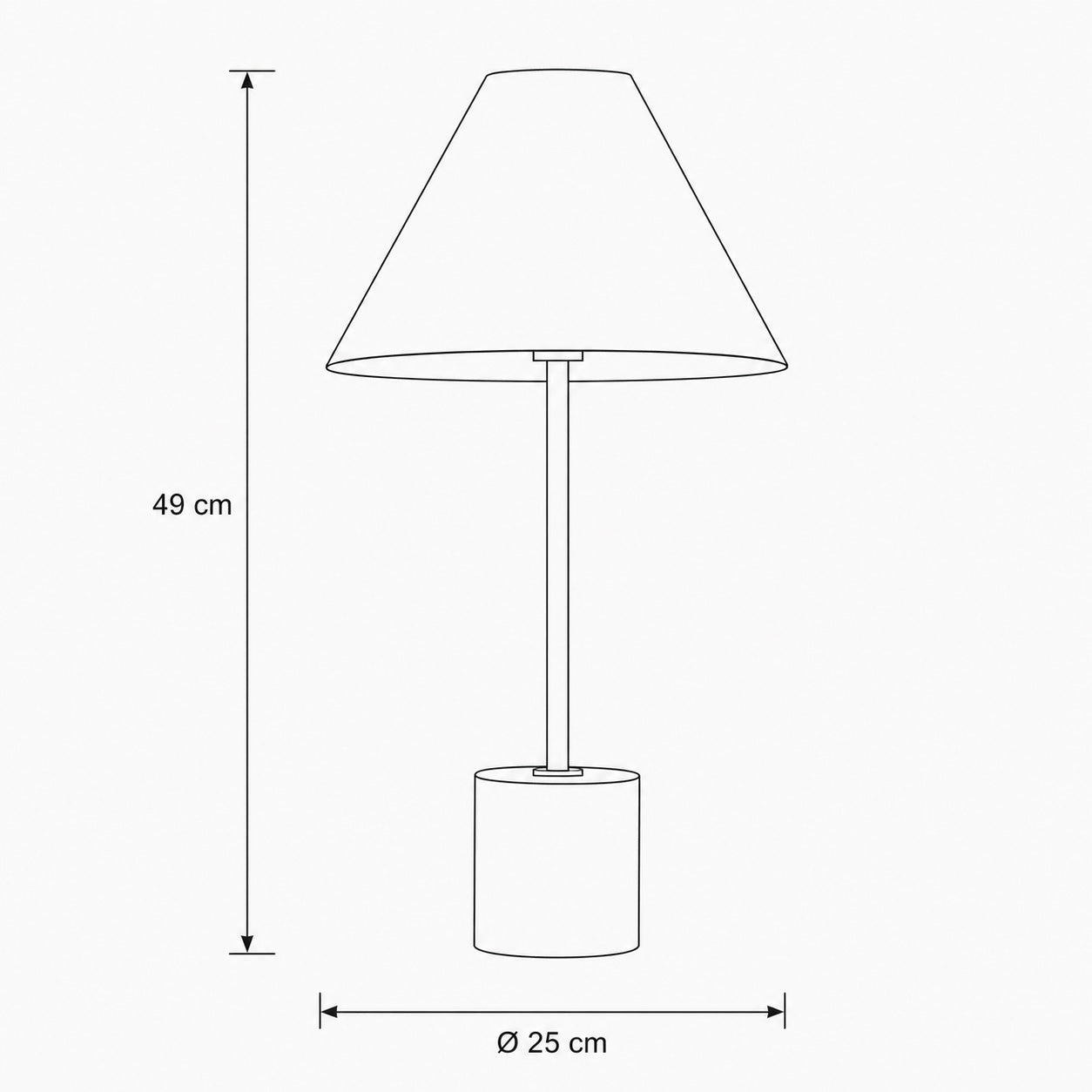 Calista Marble Base Table Lamp — Gold & White