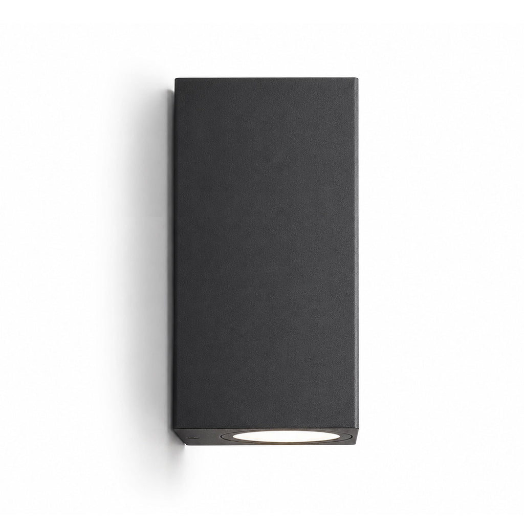 Castor Rectangular Outdoor Wall Light — Aluminium, Anthracite Grey