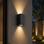 Castor Rectangular Outdoor Wall Light — Aluminium, Anthracite Grey