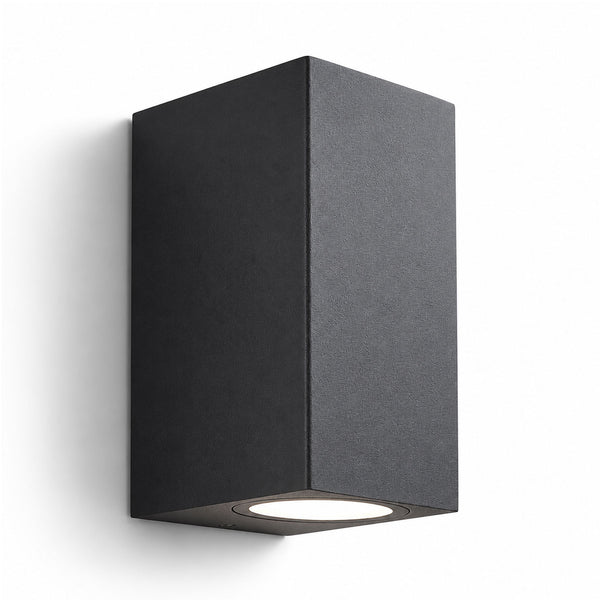 Castor Rectangular Outdoor Wall Light — Aluminium, Anthracite Grey