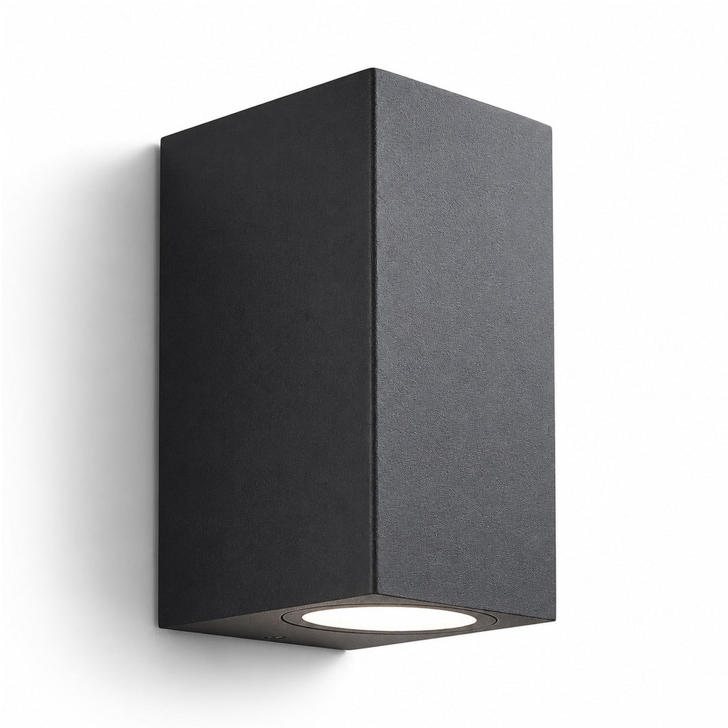 Castor Rectangular Outdoor Wall Light — Aluminium, Anthracite Grey