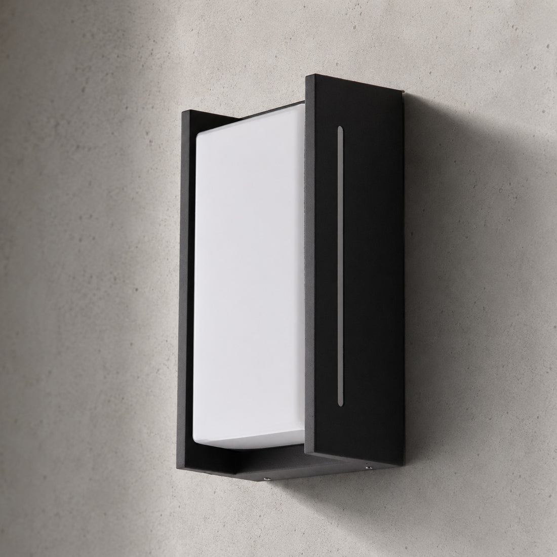 Side view of the Compact light's opal diffuser behind its slotted fascia