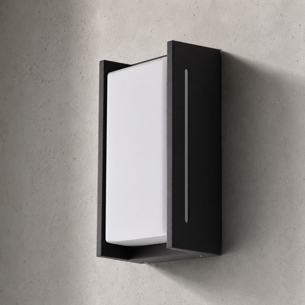 Compact LED Outdoor Wall Light — Anthracite, 24cm