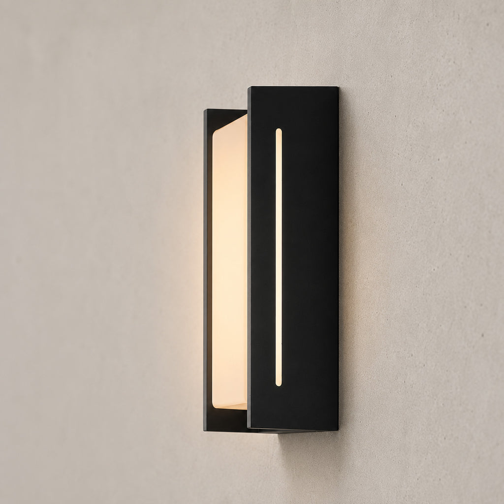 Compact LED Outdoor Wall Light — Anthracite, 24cm