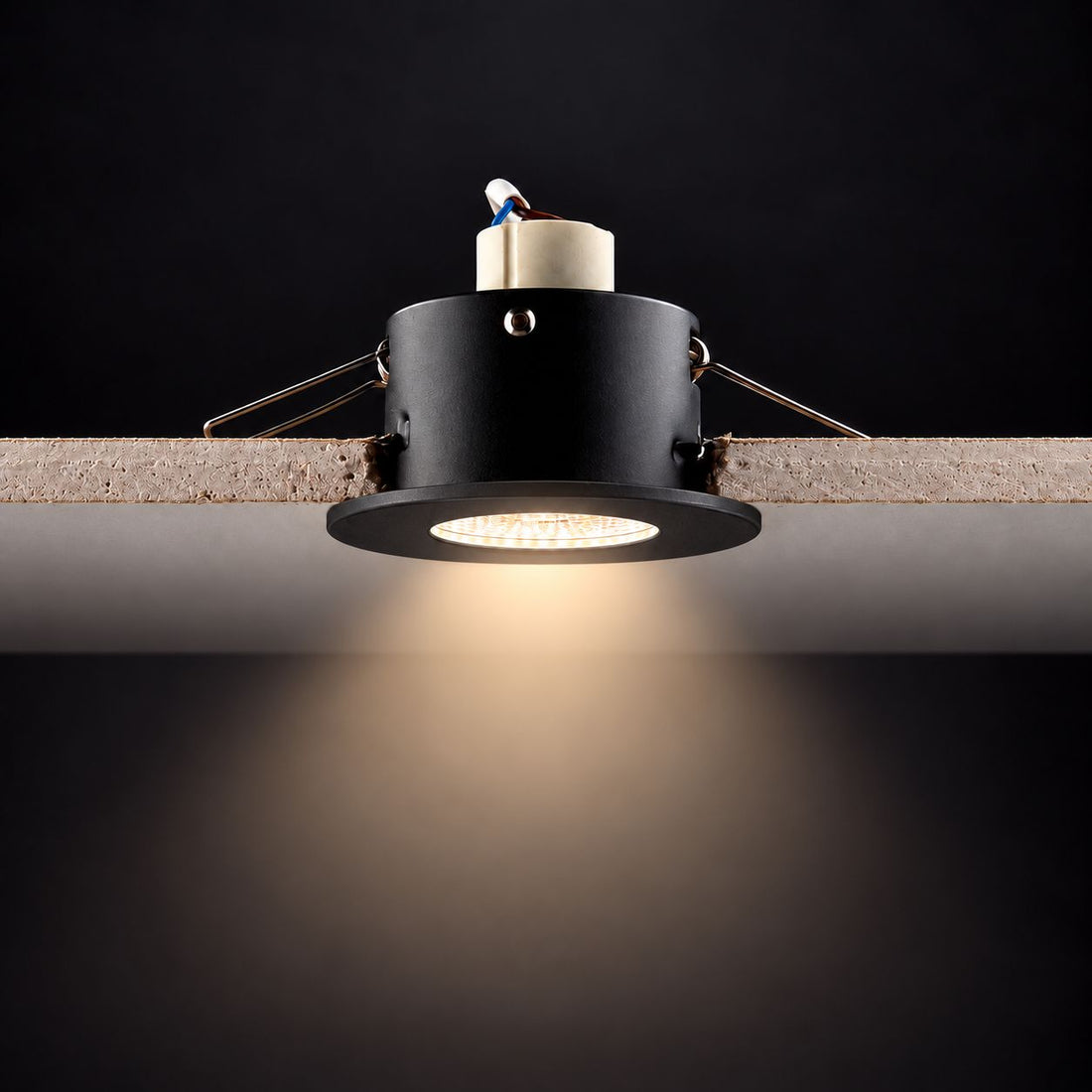 Creo Smart RGB Fire Rated Downlight — Matt Black, IP65