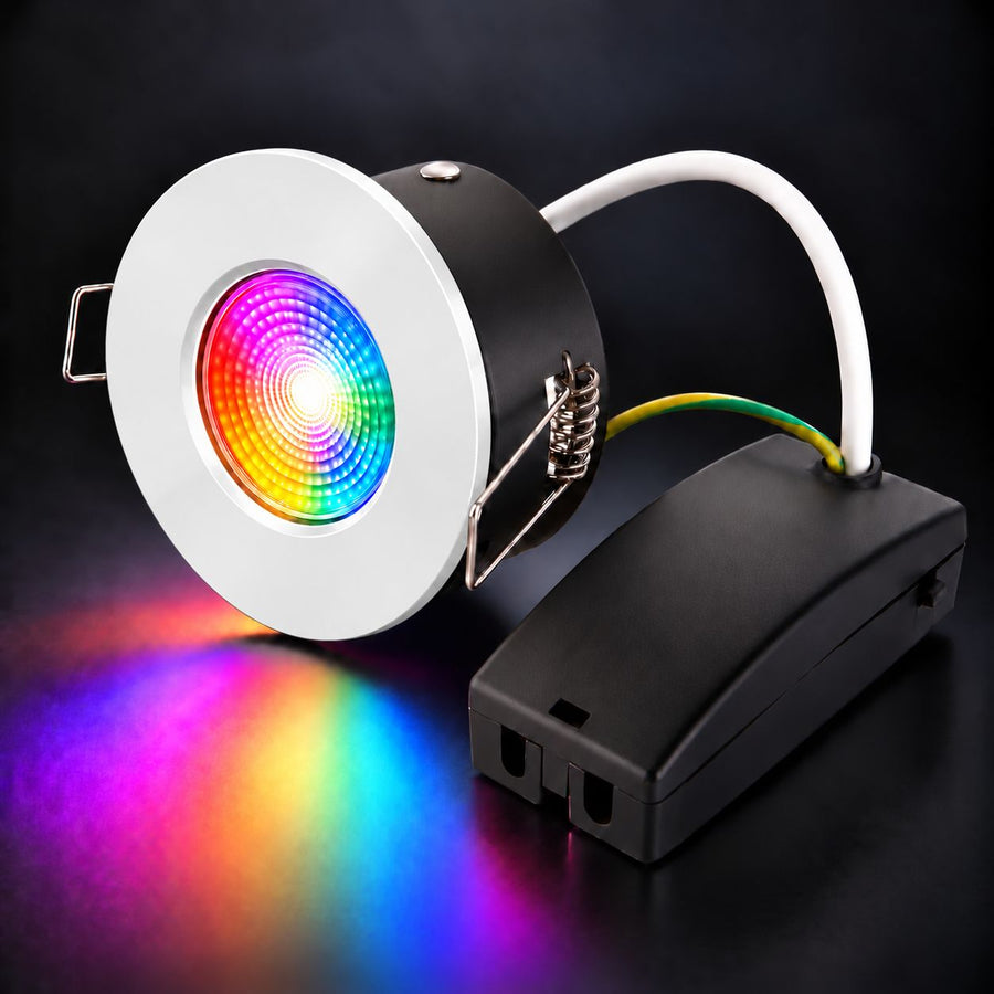 Creo Smart RGB Fire Rated Downlight — Matt White, IP20