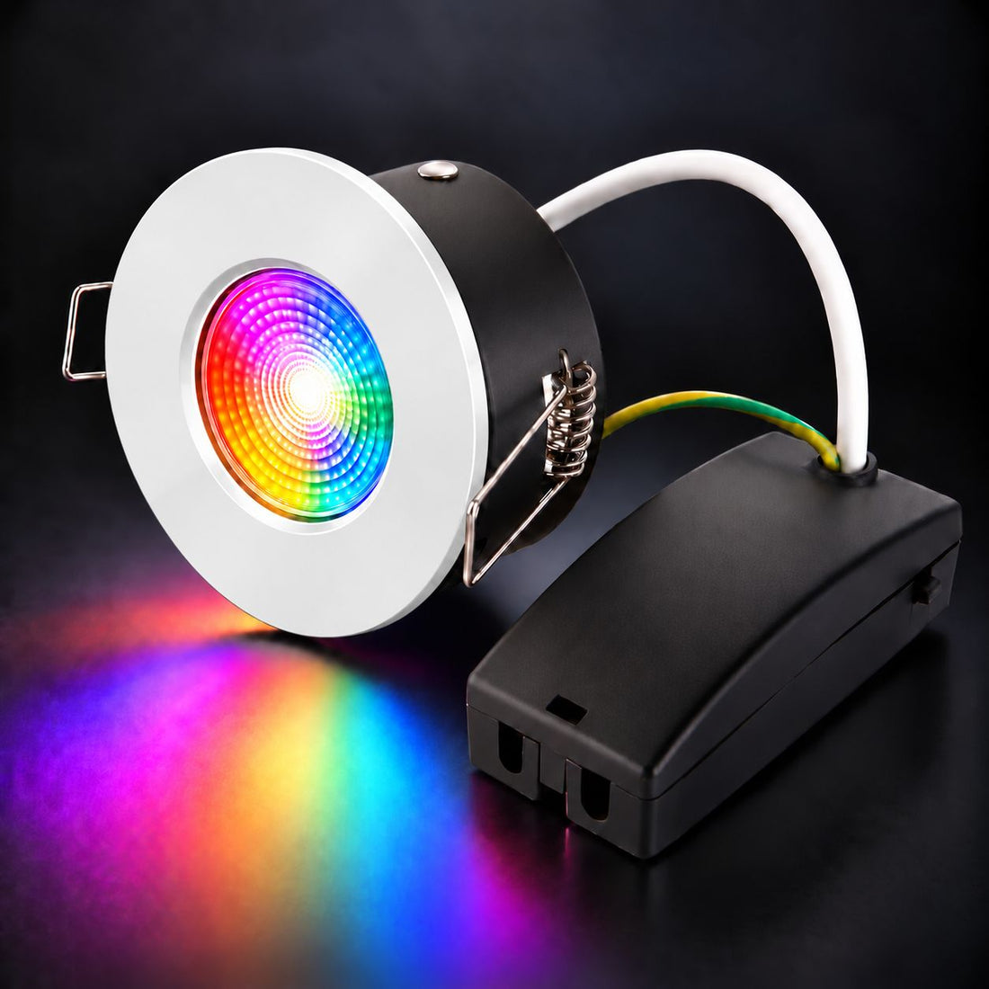 Creo Smart RGB Fire Rated Downlight — Matt White, IP20