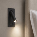 Defoe Recessed LED Wall Light — Black, Adjustable Reading Spot