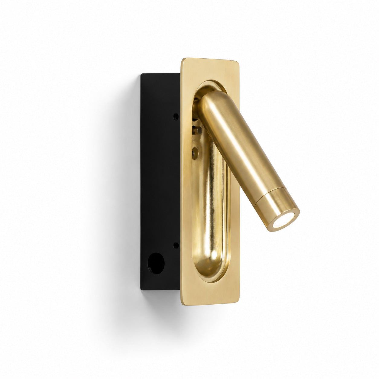 Defoe Recessed LED Wall Light — Gold, Adjustable Reading Spot
