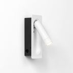 Defoe Recessed LED Wall Light — White, Adjustable Reading Spot