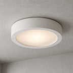 Gabriel Ceiling Light — Paintable White Plaster, Round 30cm