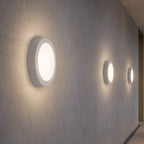 Gabriel Ceiling Light — Paintable White Plaster, Round 30cm