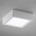 Gabriel Ceiling Light — Paintable White Plaster, Square 25cm