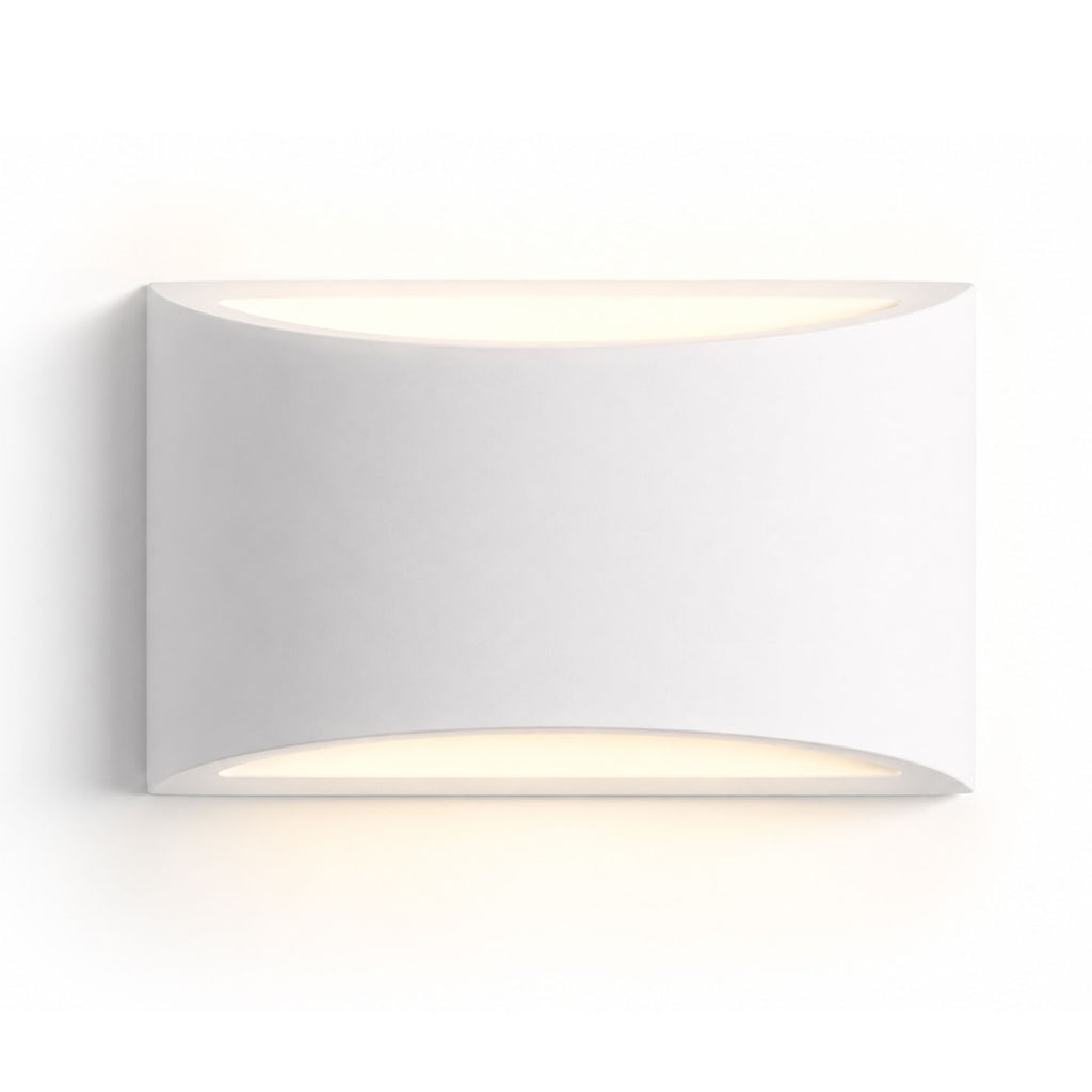 Galea Paintable Up/Down Light — Plaster, White