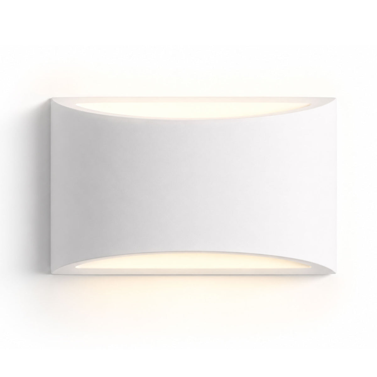 Galea Paintable Up/Down Light — Plaster, White