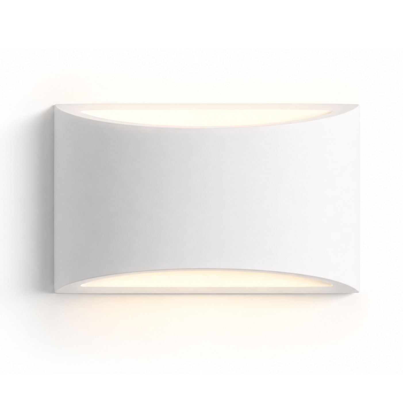 Galea Paintable Up/Down Light — Plaster, White